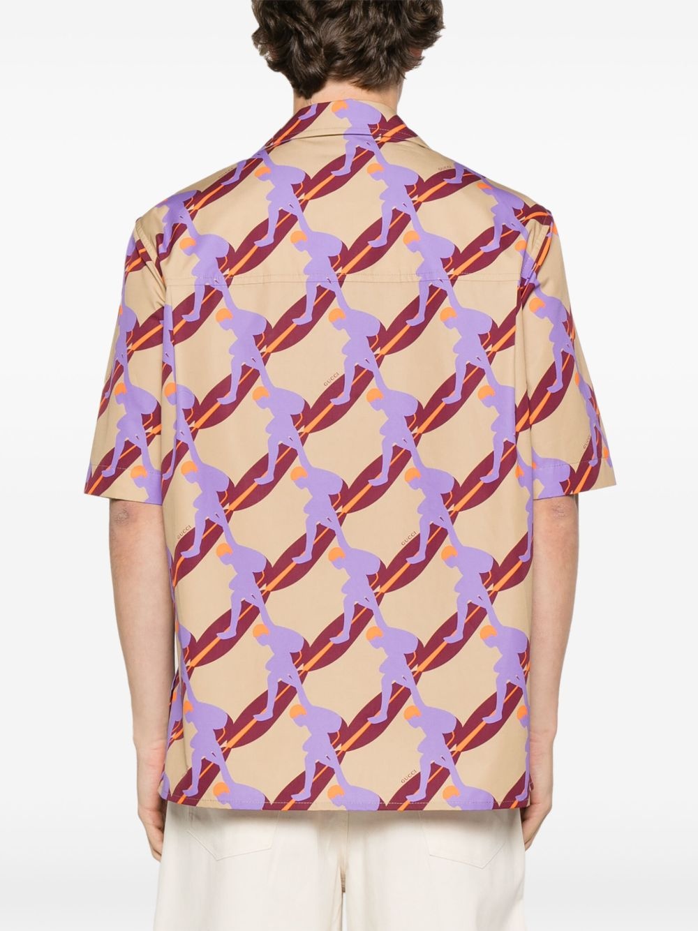 printed poplin shirt - 4