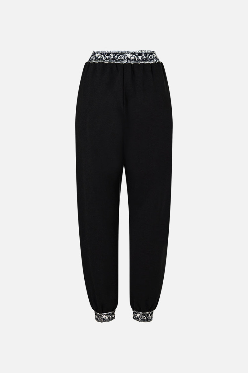 JERSEY TRACK PANT WITH SILK DETAILS 7