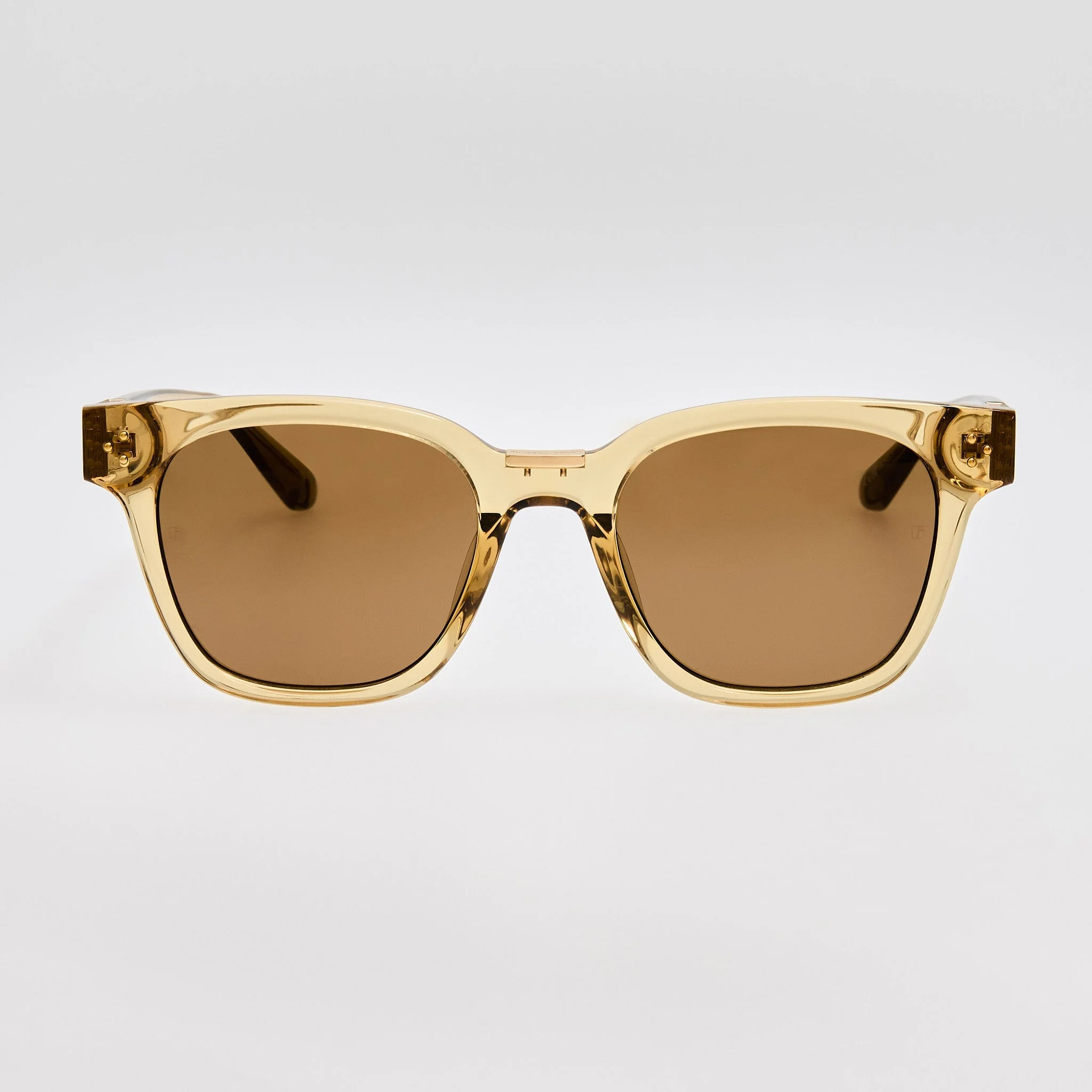 Sanchez Sunglasses in Khaki and Gold - 1