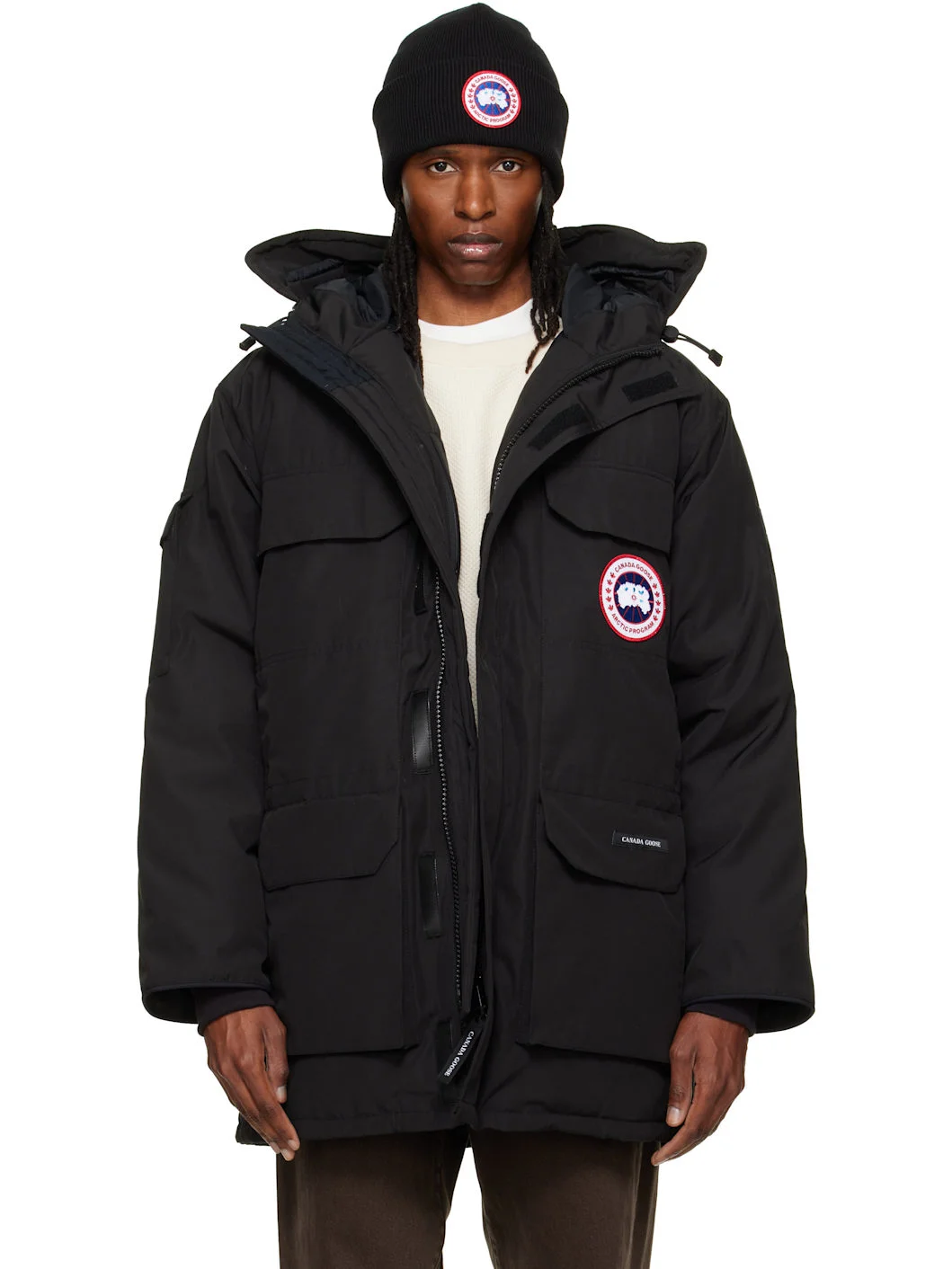 Black Expedition Down Coat - 1