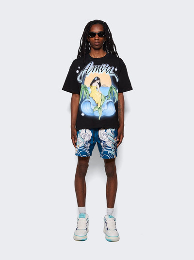 AMIRI Floral Swim Shorts Blue outlook