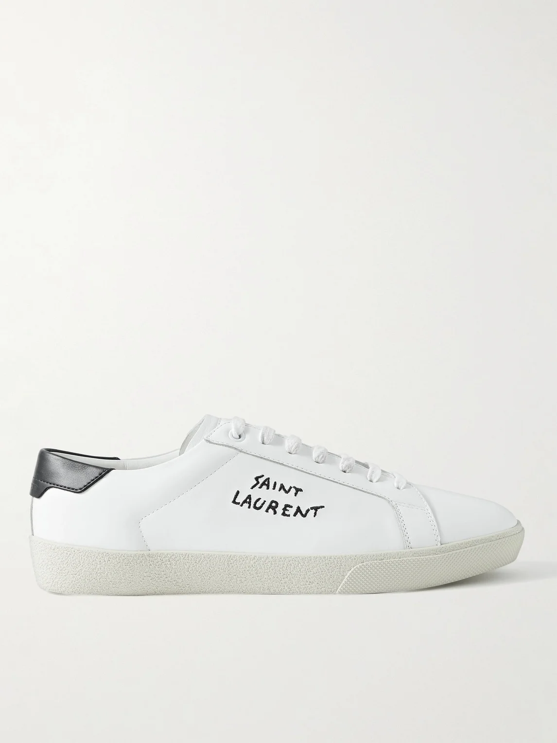 SL/06 Court Classic Logo-Embroidered Leather Sneakers - 1