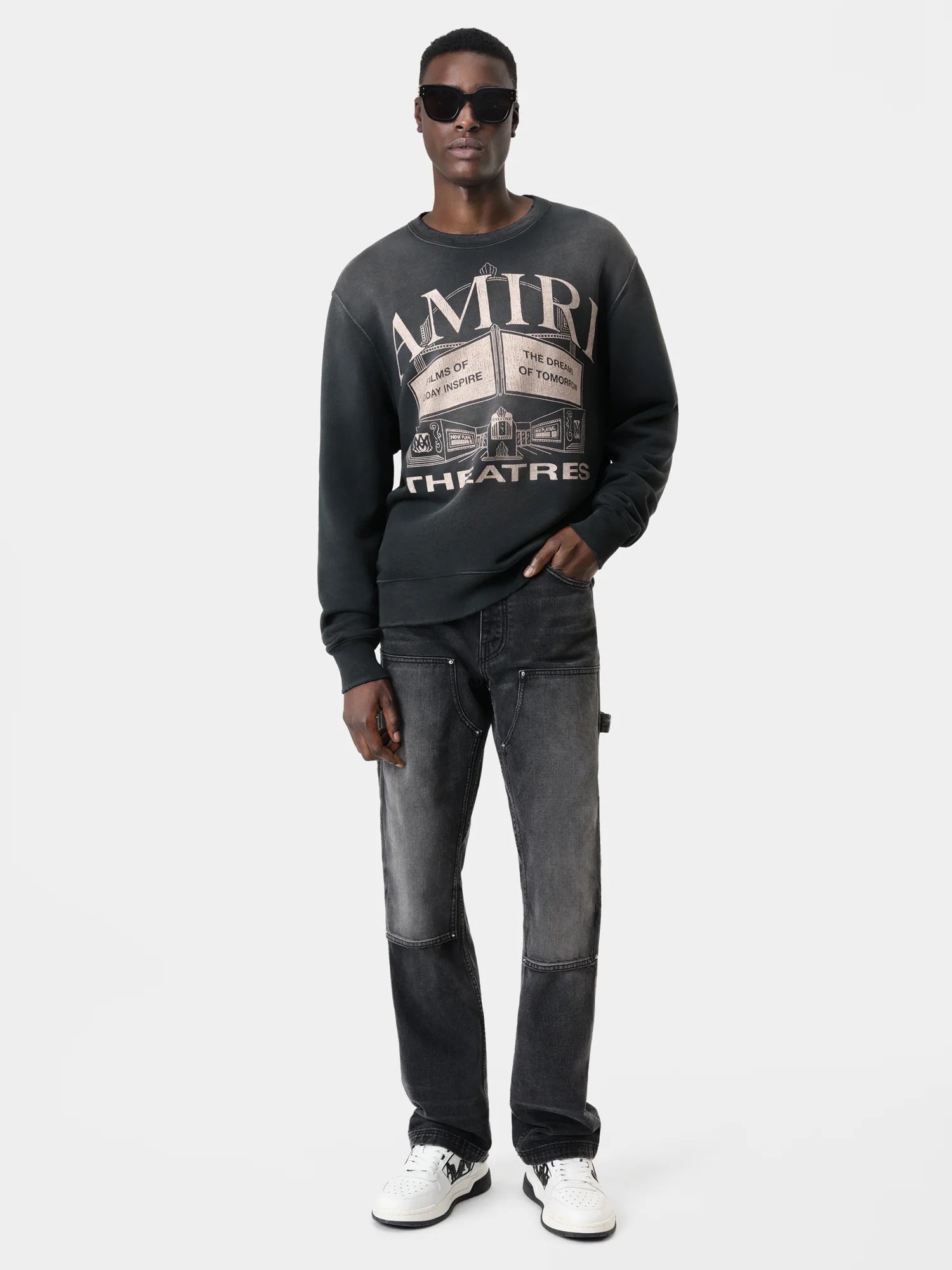 AMIRI THEATERS VINTAGE CREW - 2