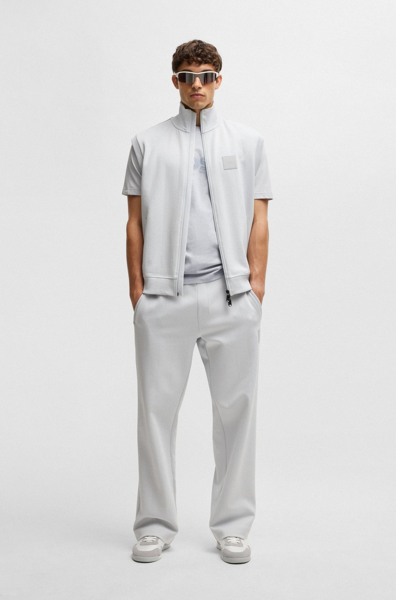 BOSS COTTON-JERSEY T-SHIRT WITH DOUBLE LOGO ARTWORK outlook