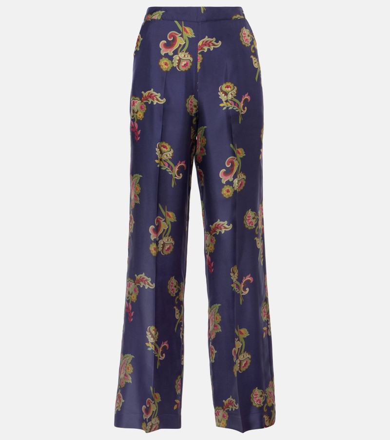 Silk palazzo pants - 1