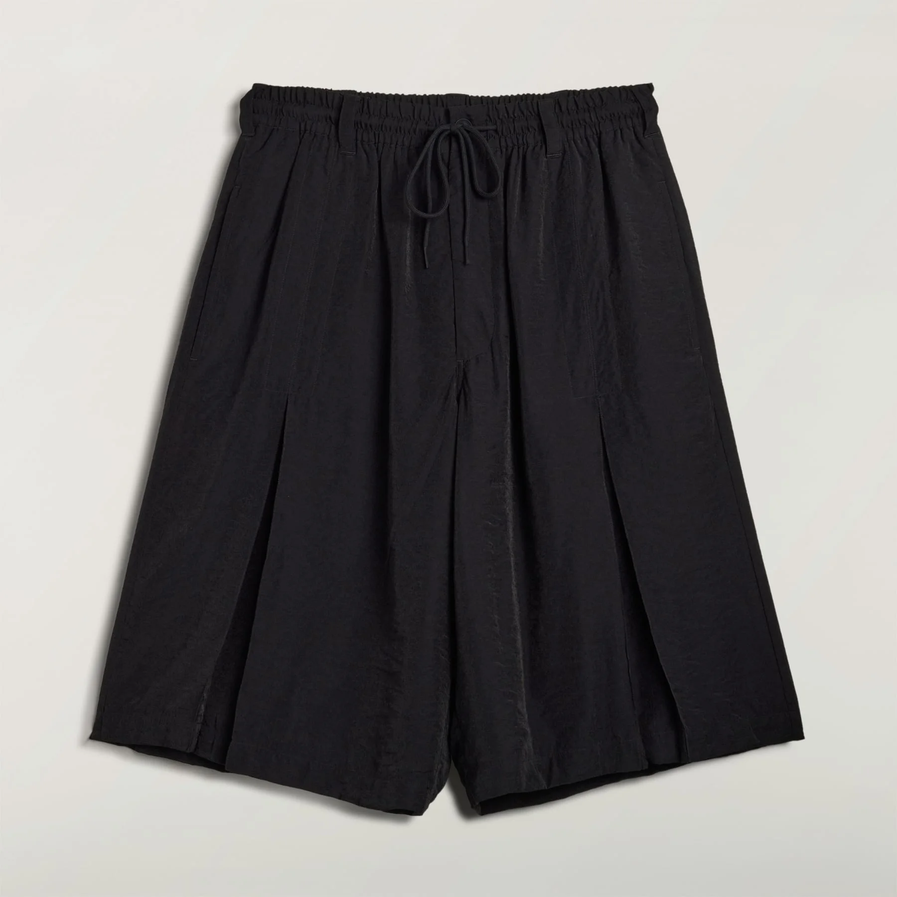 Y-3 CRINKLE PLEATED SHORTS - 1