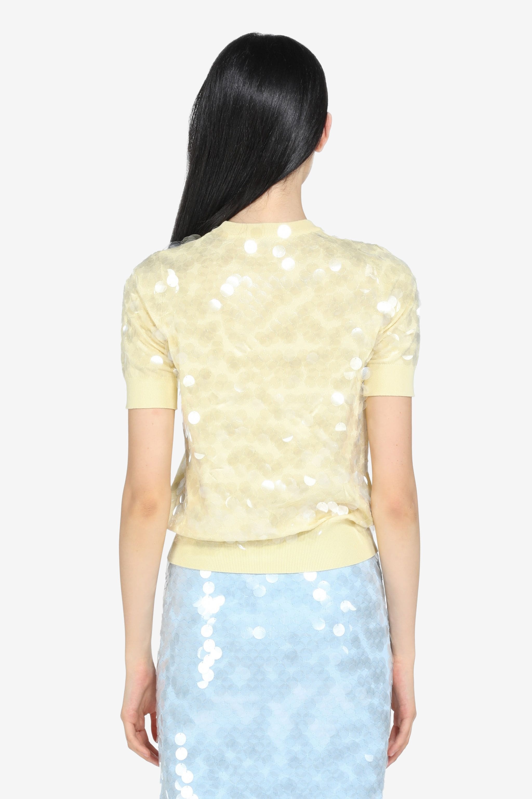 SEQUIN COTTON SWEATER - 2