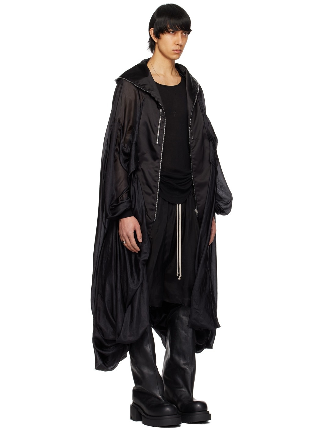 Black Bubble Coat - 2
