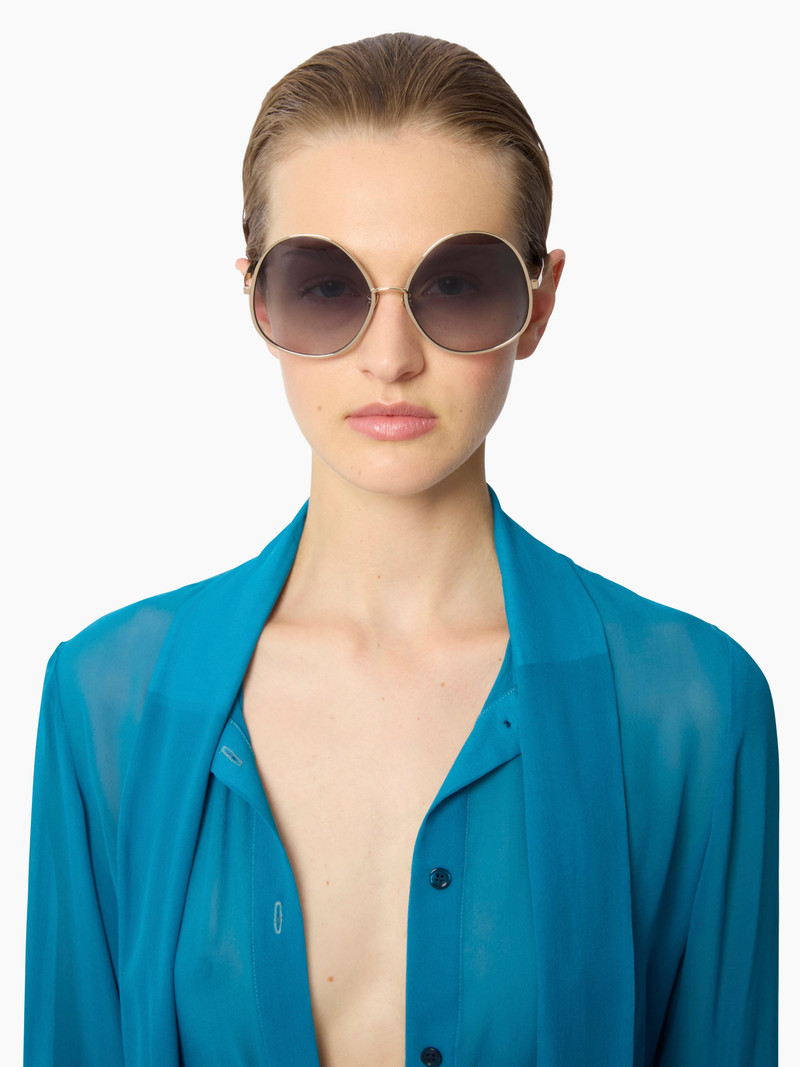 NINA RICCI Oversized Round Sunglasses outlook
