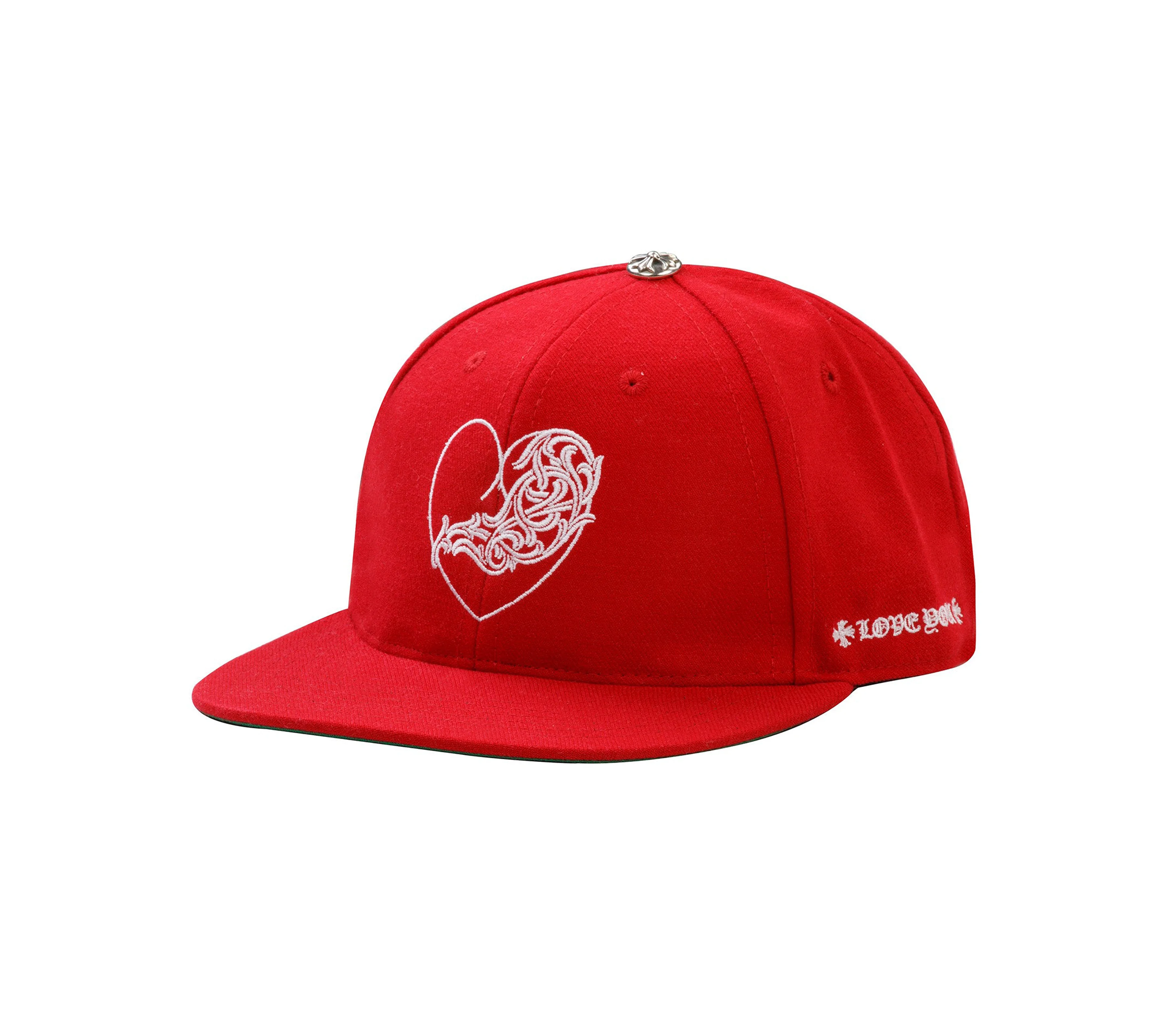 Chrome Hearts 'Love You' Fitted Hat (Red) - 1