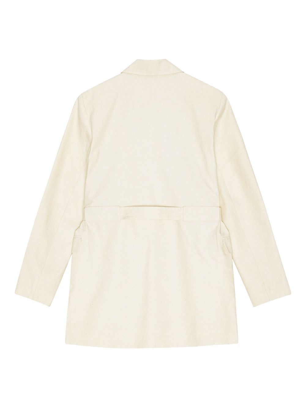 Belted Melange blazer - 6