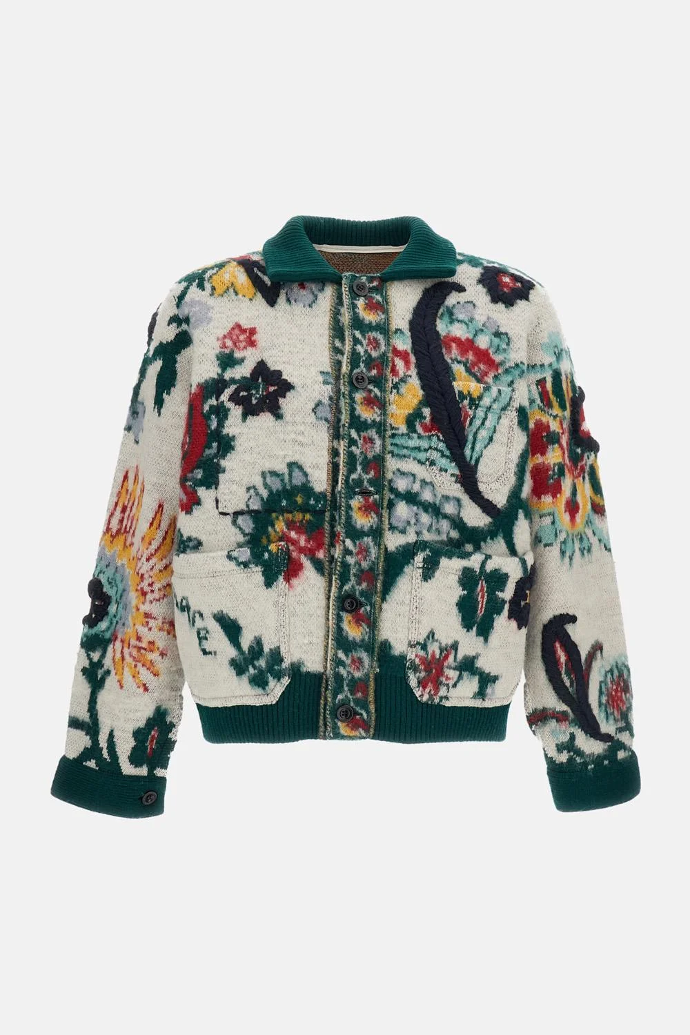 Floral jacquard knit - 1