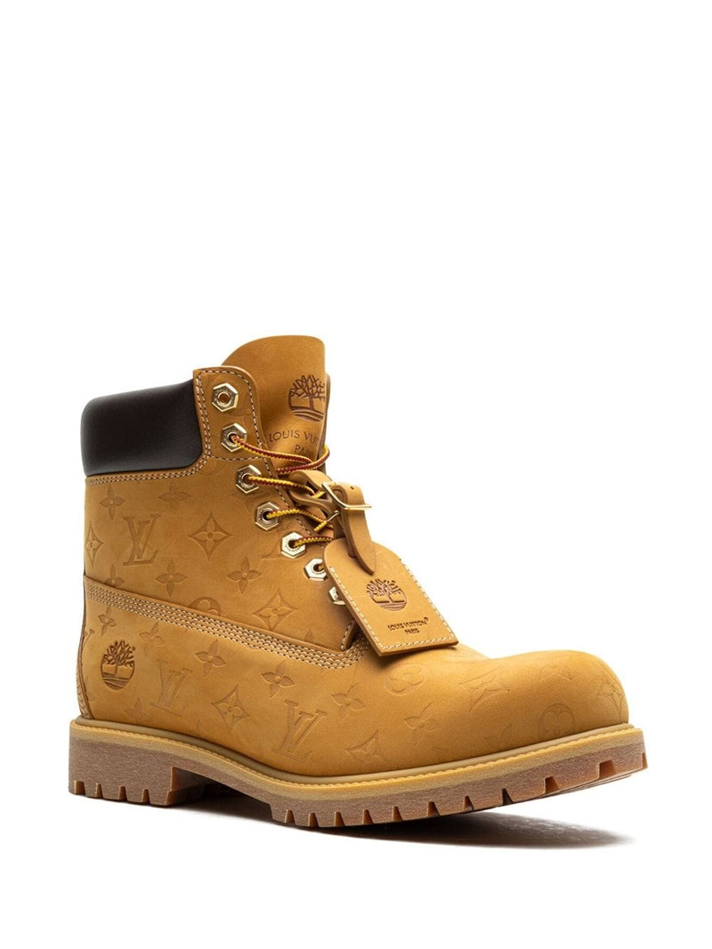 Louis Vuitton x Timberland "Wheat" ankle boots outlook
