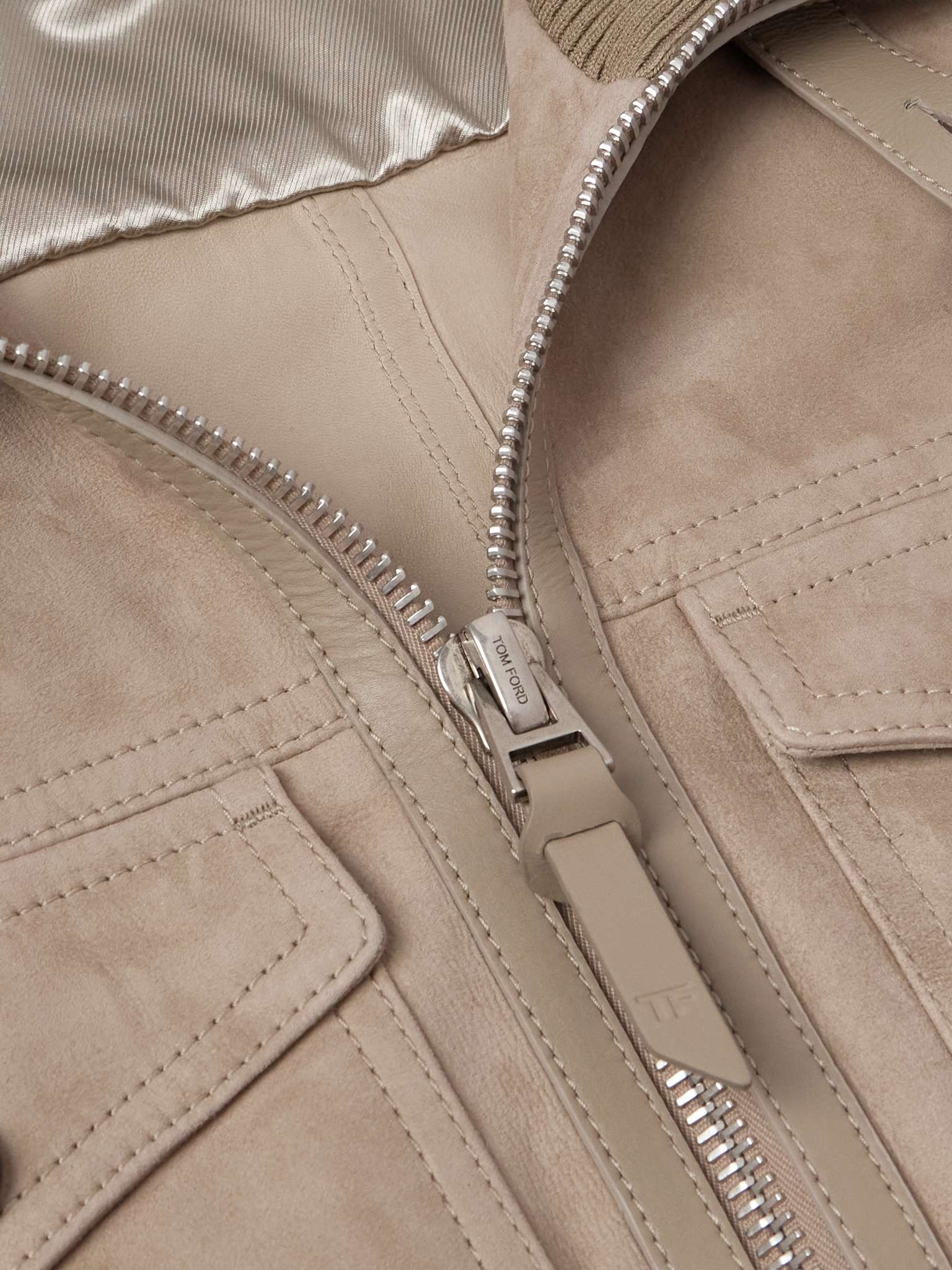 Suede Bomber Jacket - 4