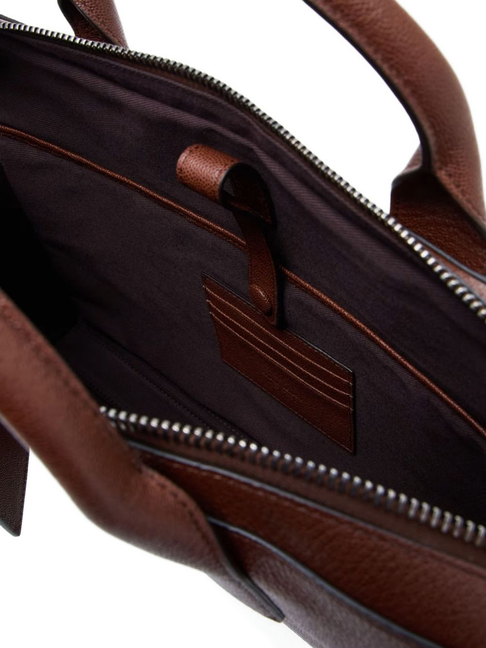 leather top-handle briefcase - 4
