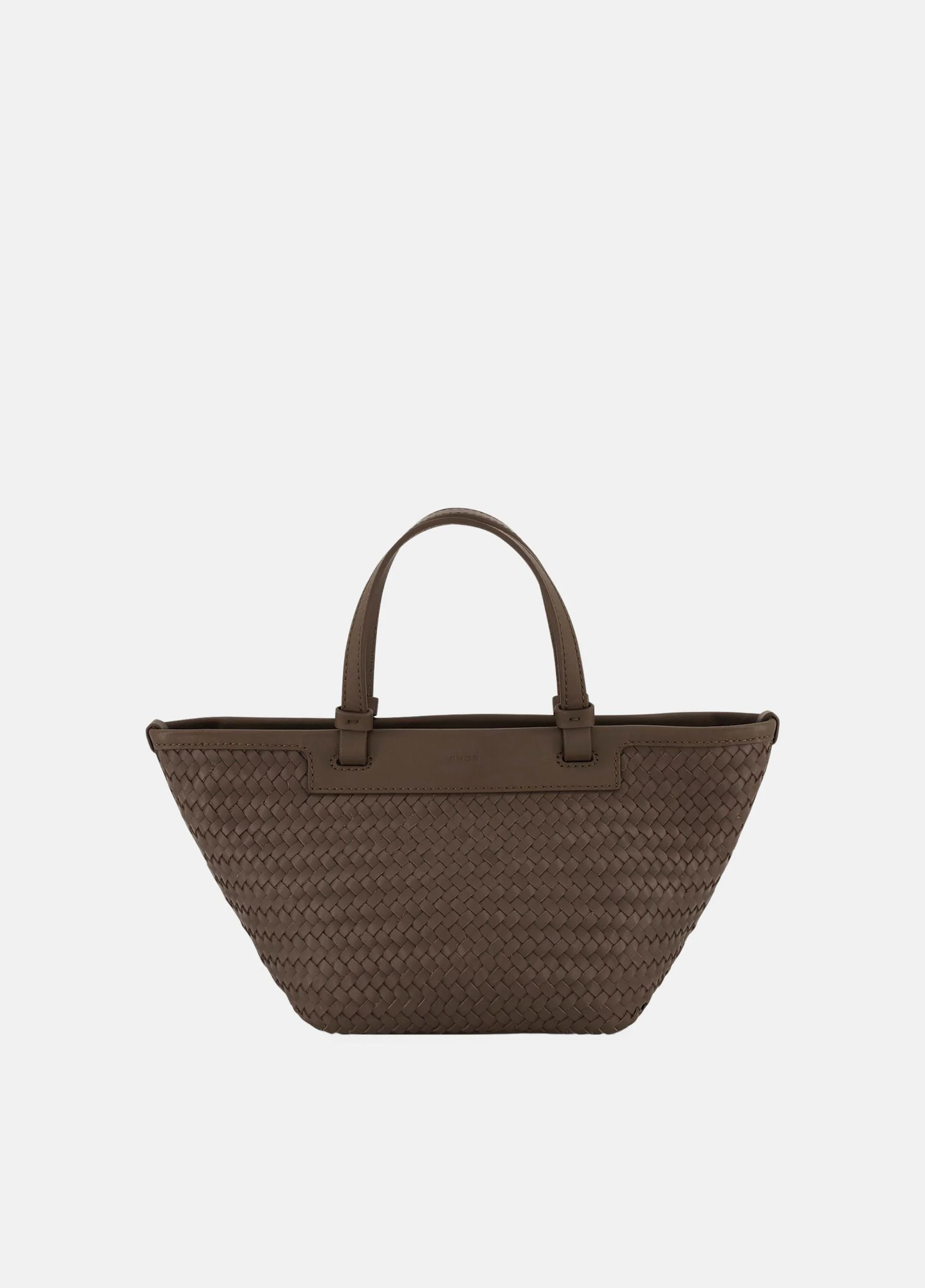 Marin Woven Leather Mini Tote - 1