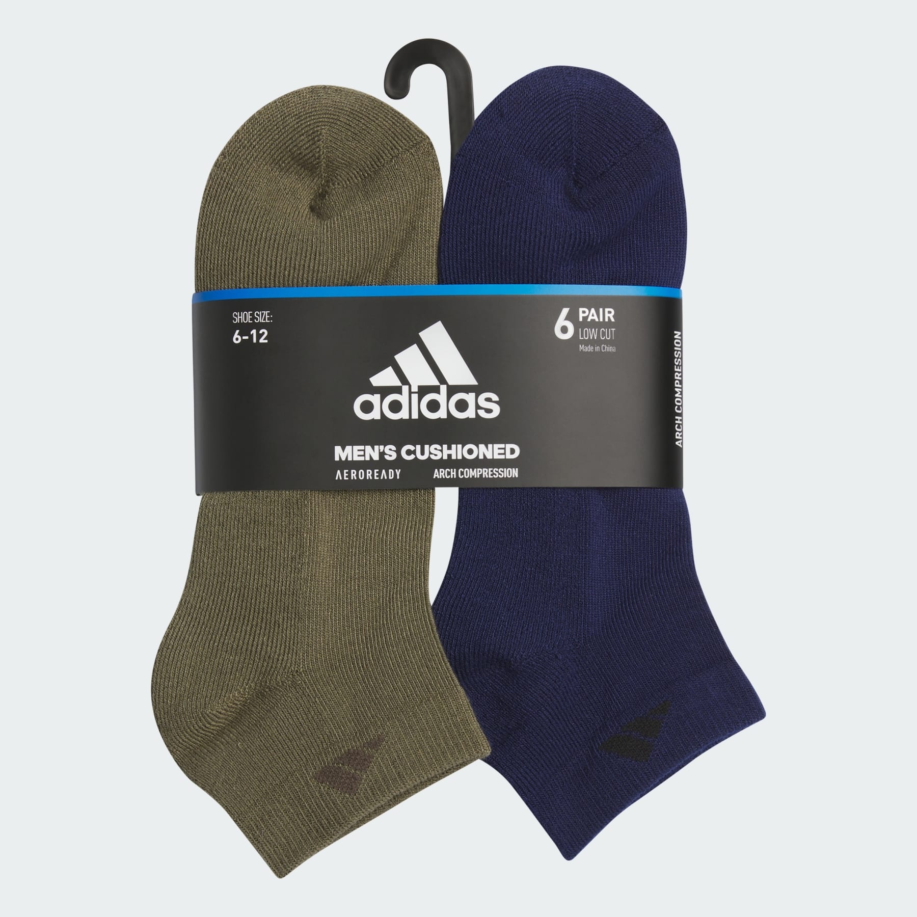 Athletic Cushioned 6-Pack Low-Cut Socks - 3