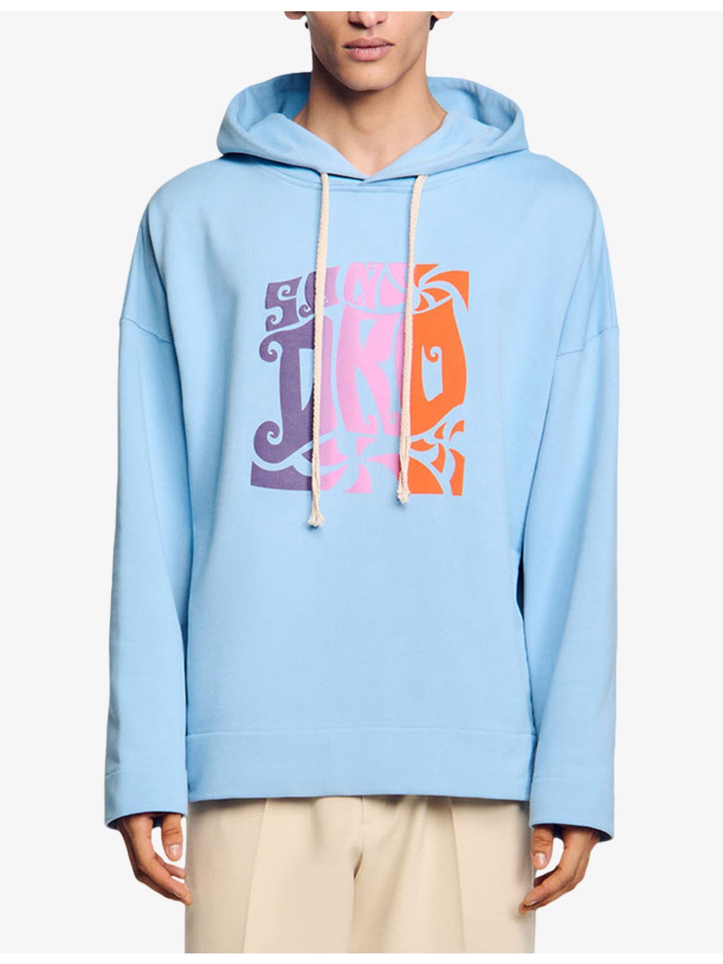 Logo-Print Relaxed-Fit Cotton Hoody - 3