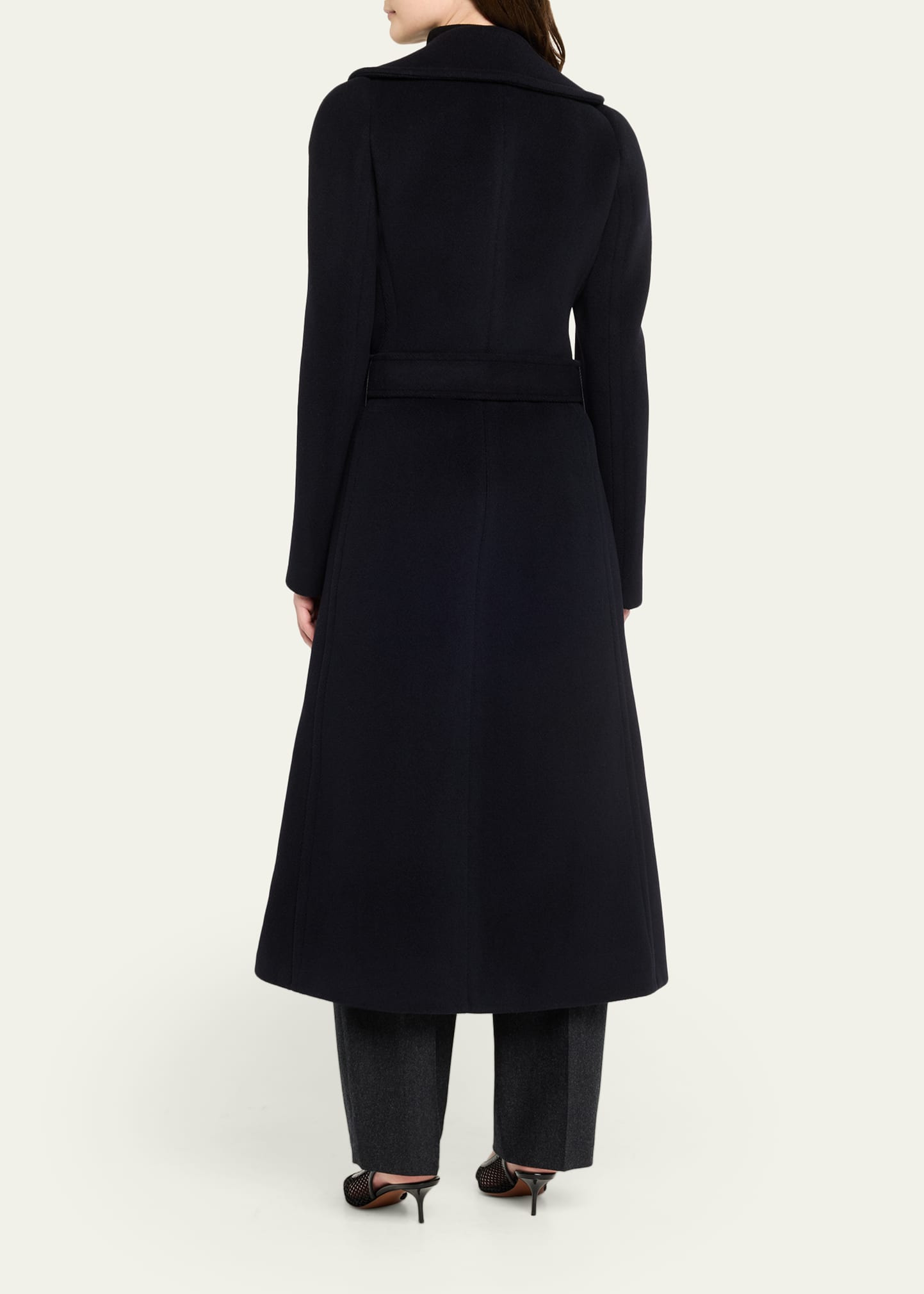 Cinched Wool Coat - 3