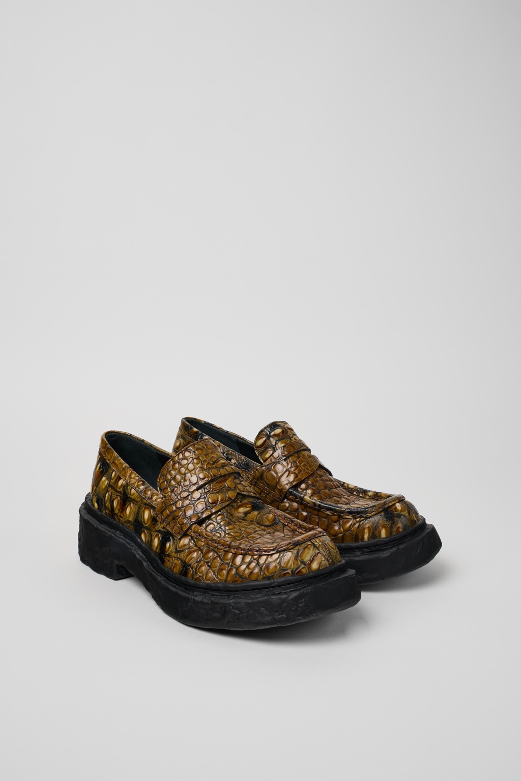 Brown Leather Loafers - 2