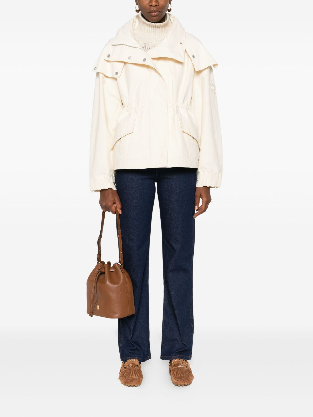 turtleneck parka coat - 2