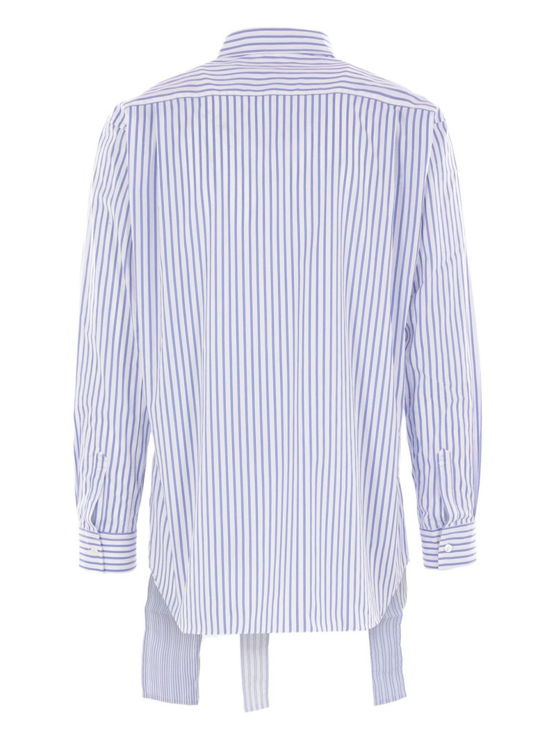 Comme des Garçons SHIRT striped patchwork shirt outlook