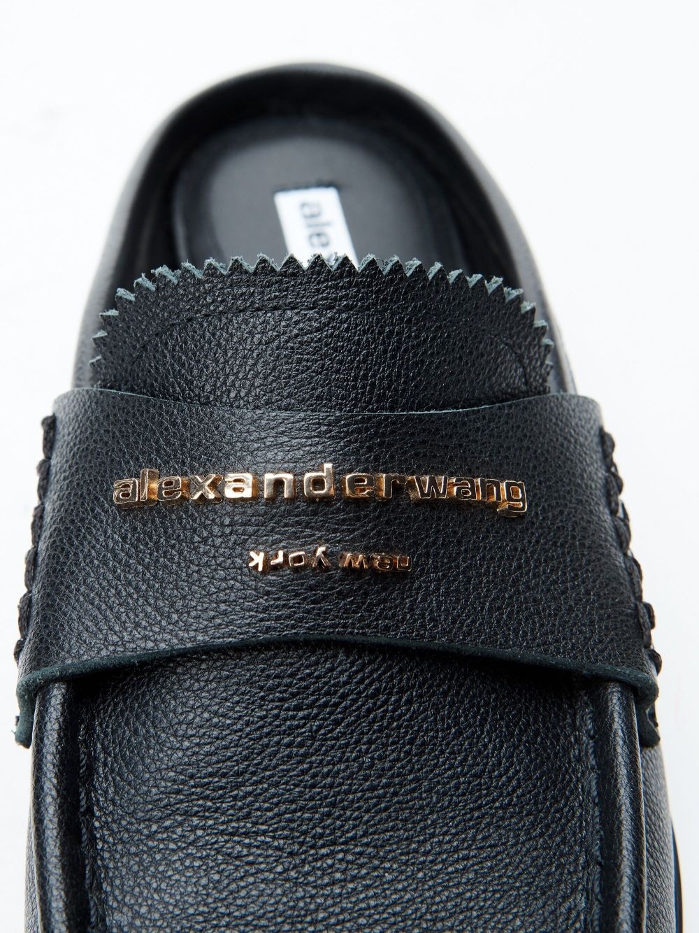 logo lettering mules - 5
