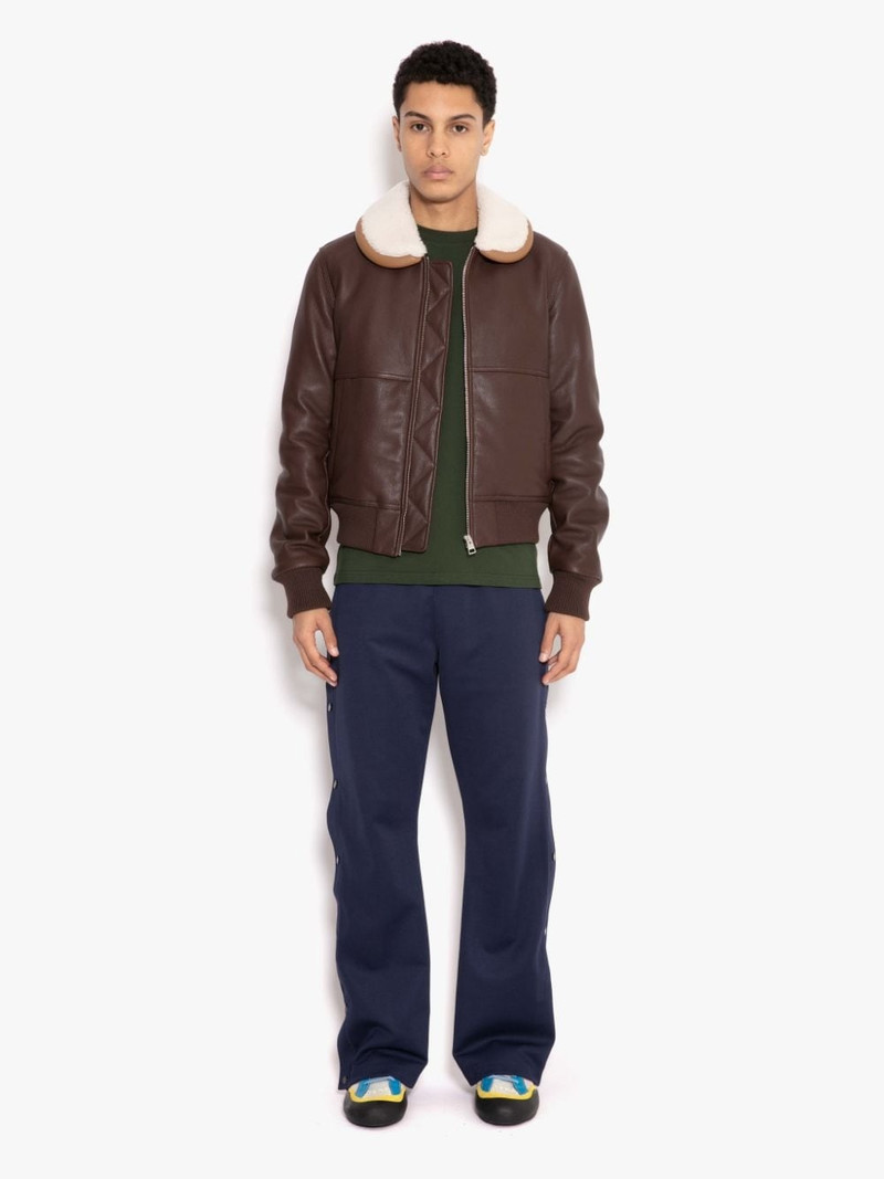 JW Anderson BUMPER-TUBE LEATHER BLOUSON JACKET outlook