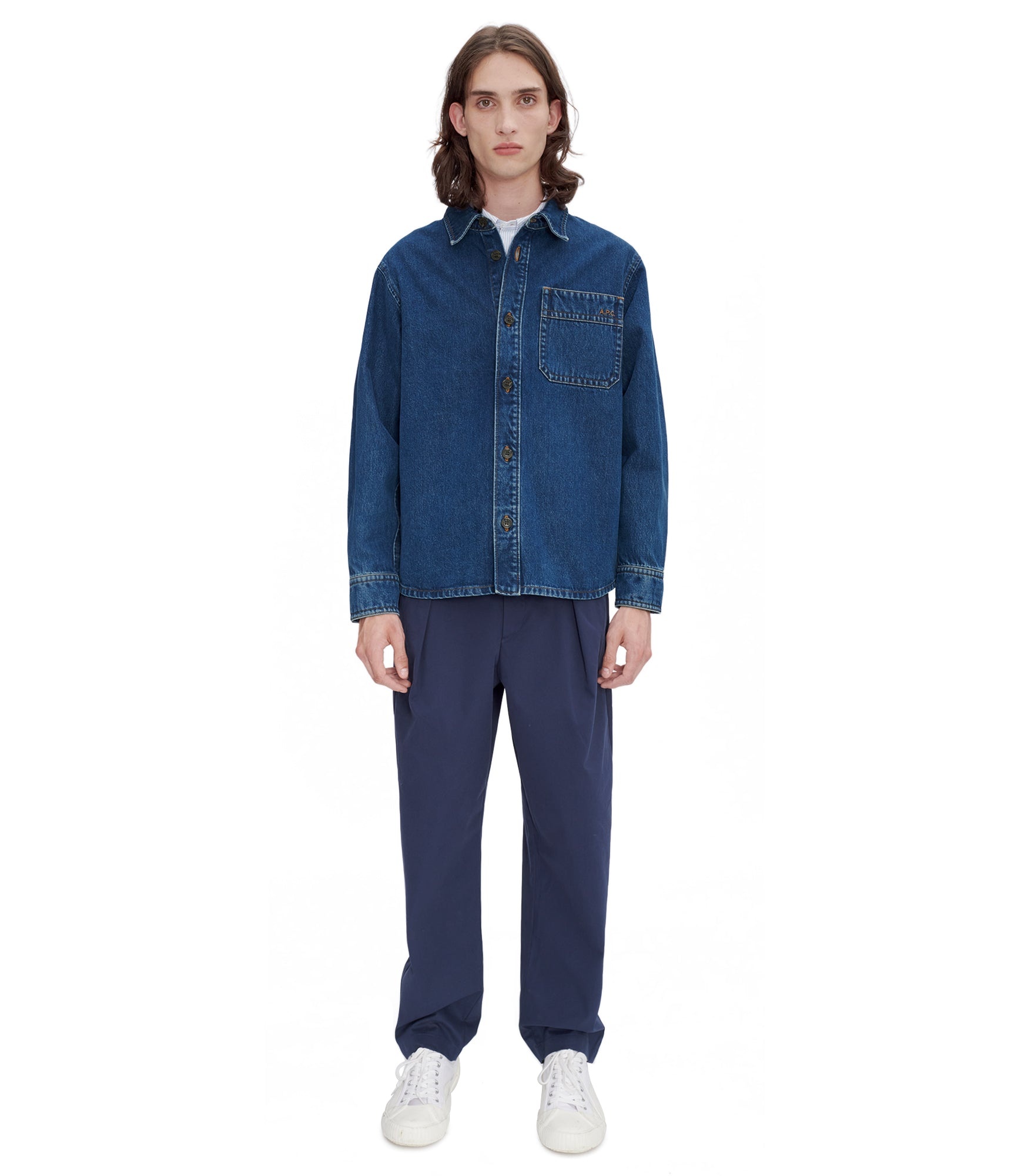 BASILE BRODÉE POITRINE OVERSHIRT - 4