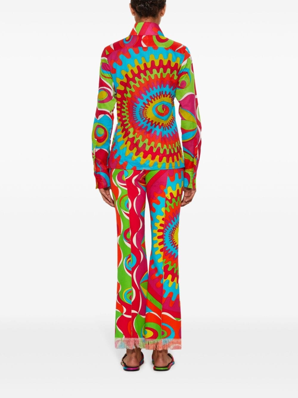 Bersaglio-print cotton shirt - 4