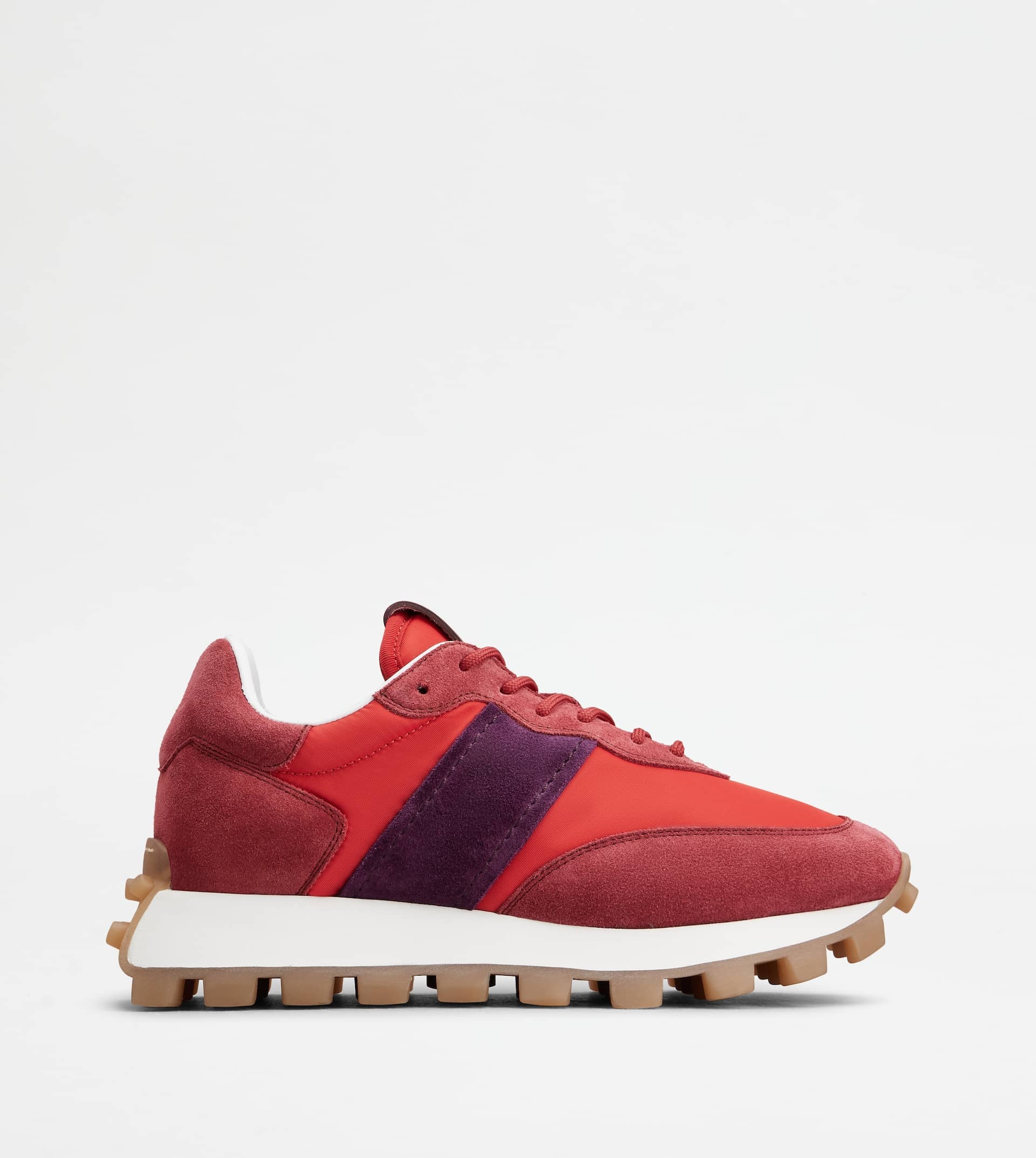 SNEAKERS TOD'S 1T IN SUEDE AND FABRIC - RED, VIOLET - 1