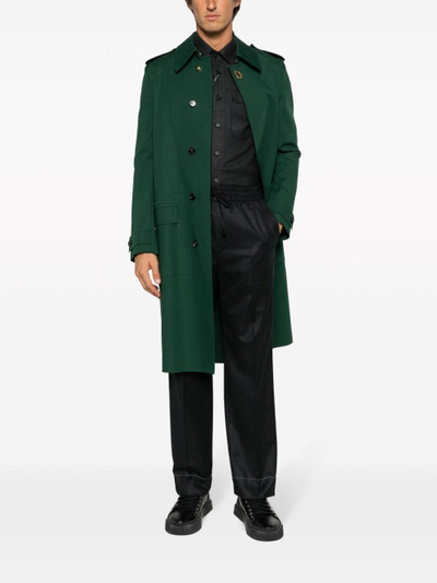 Brioni drawstring-waist straight-leg tailored trousers outlook