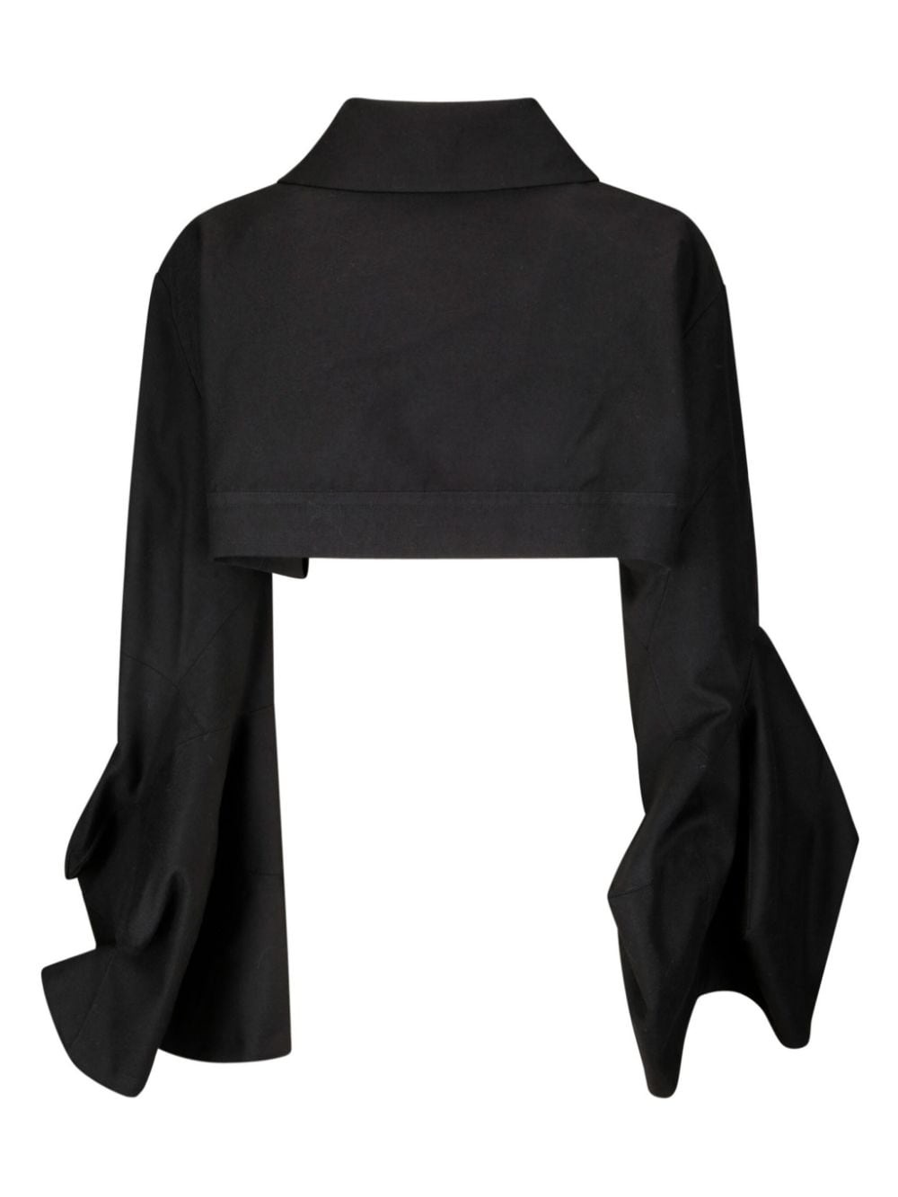 double-breasted cropped jacket - 2