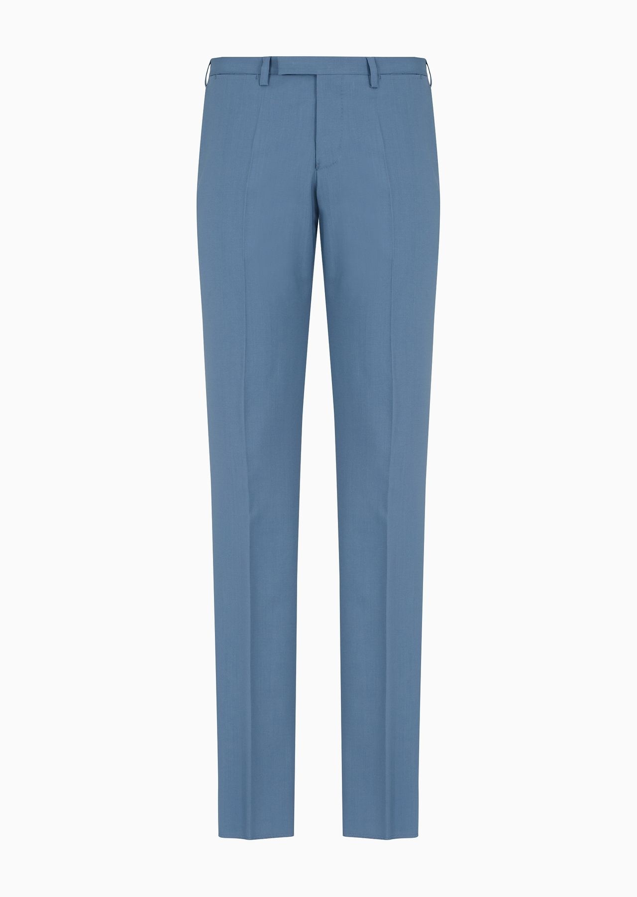 Trousers in natural stretch tropical light wool - 1