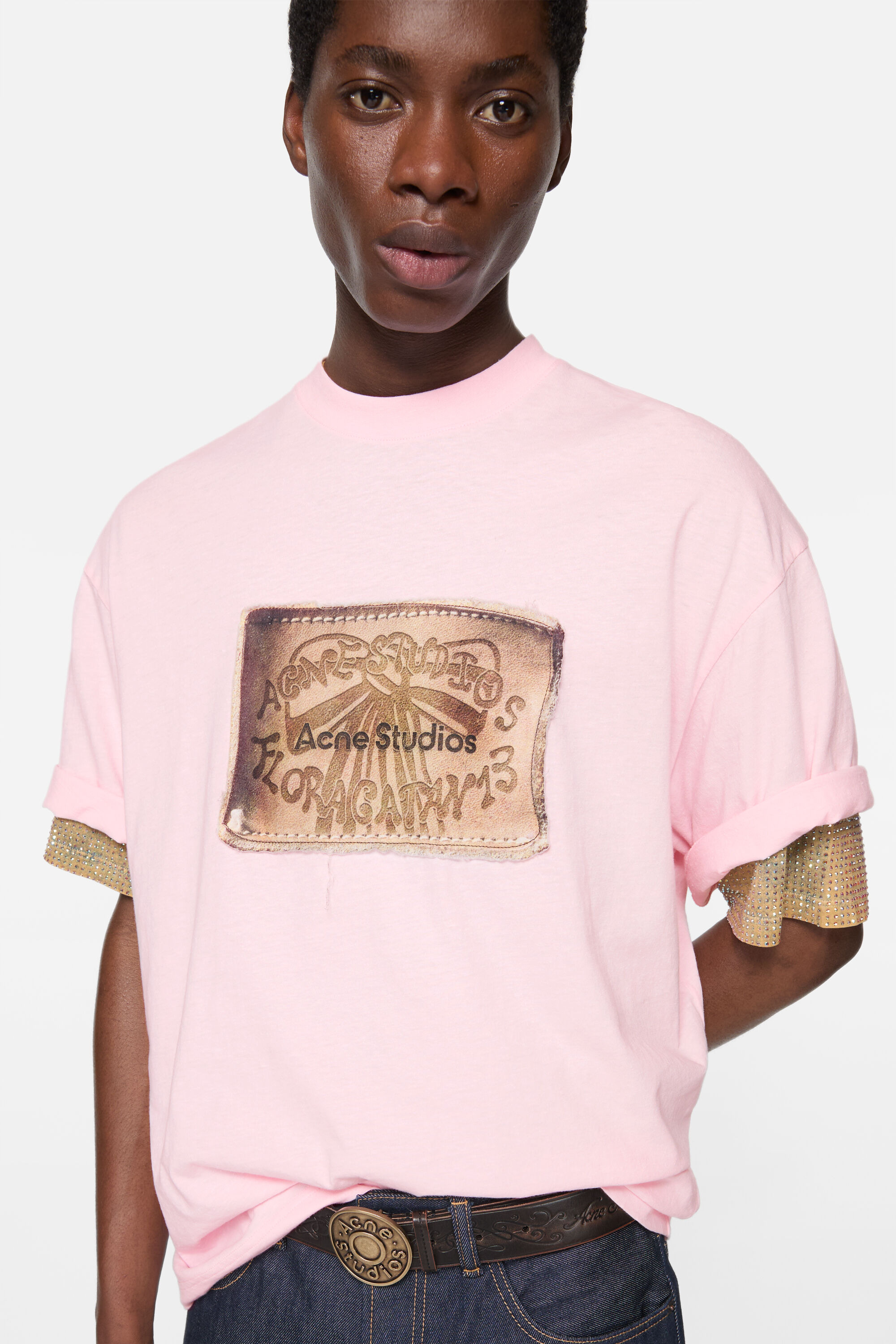 Logo t-shirt - Baby pink - 4