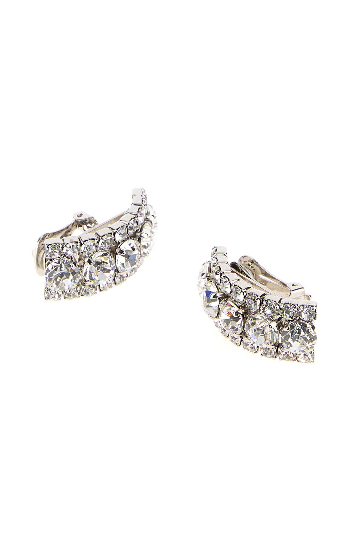Embellished metal Crystal earrings - 2