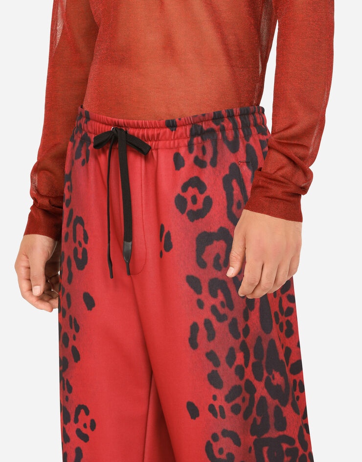 Leopard-print jogging pants - 4