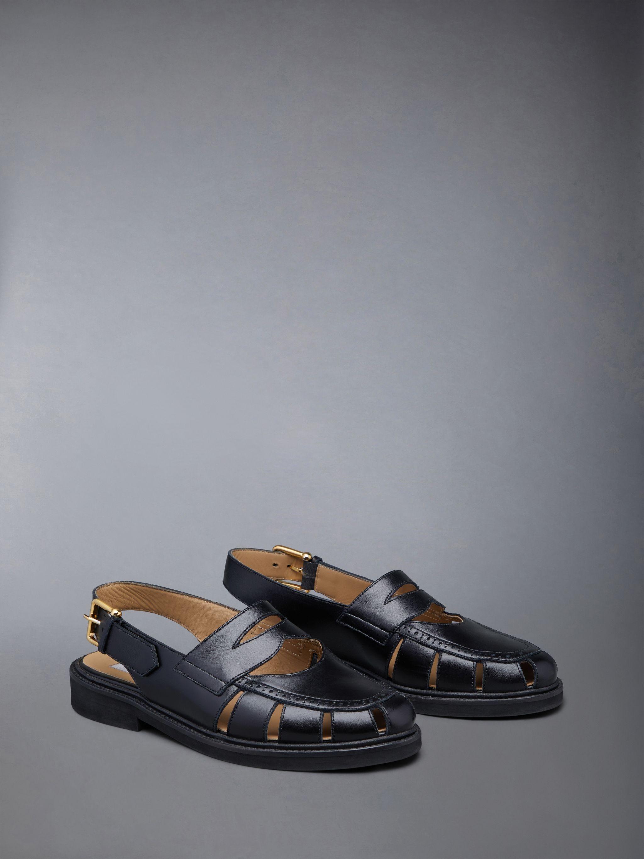 Thom Browne slingback cut-out sandals | REVERSIBLE