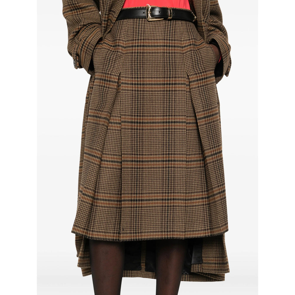 Saint Laurent Brown Skirts - Pleated Skirts Women - 2
