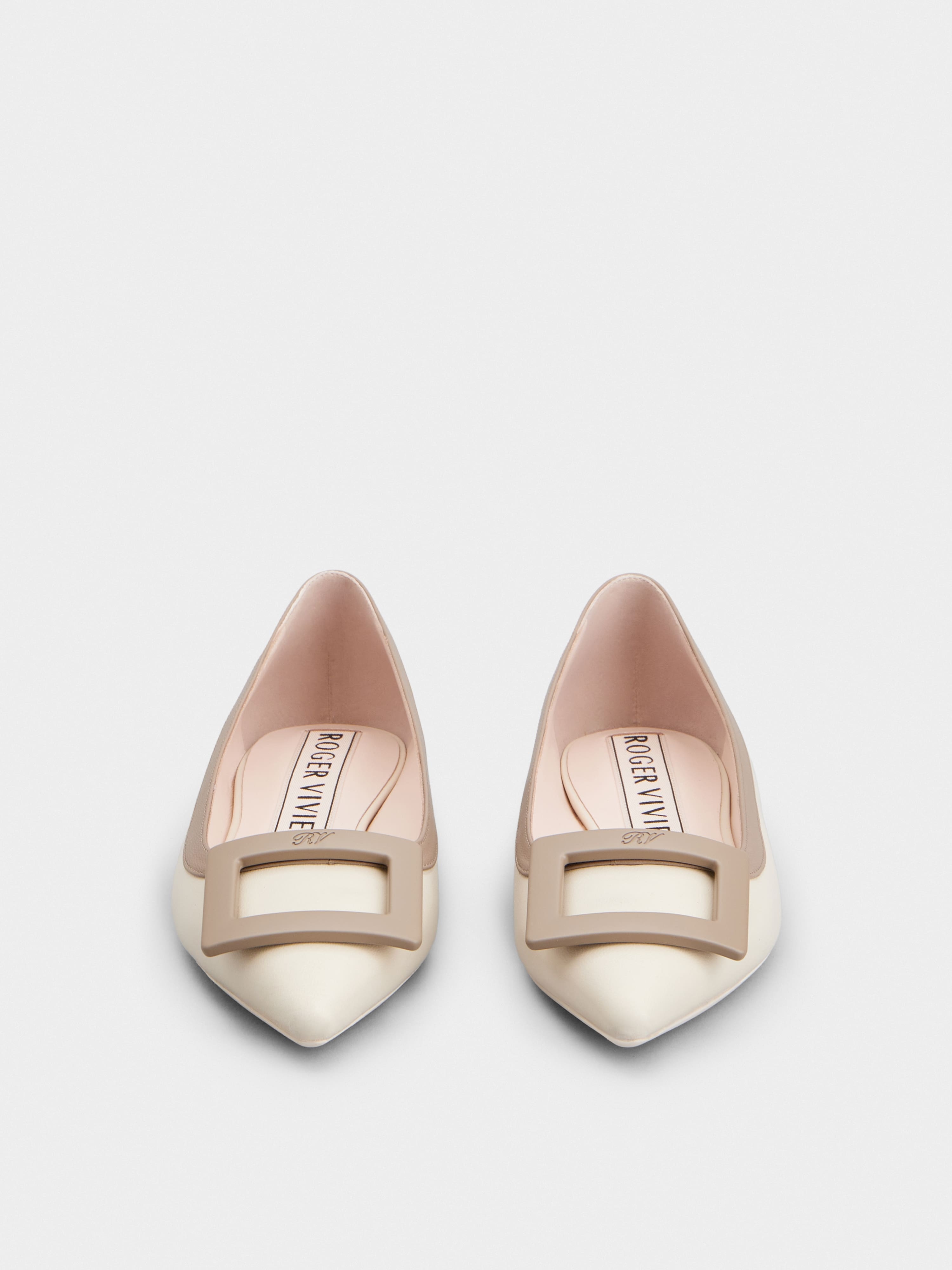 Gommettine Bicolor Lacquered Buckle Ballerinas in Nappa Leather - 7