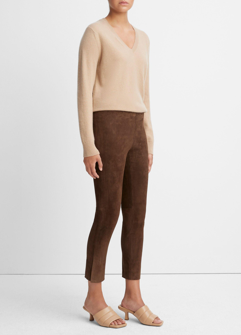 Vince Stretch Suede Split Hem Crop Legging outlook
