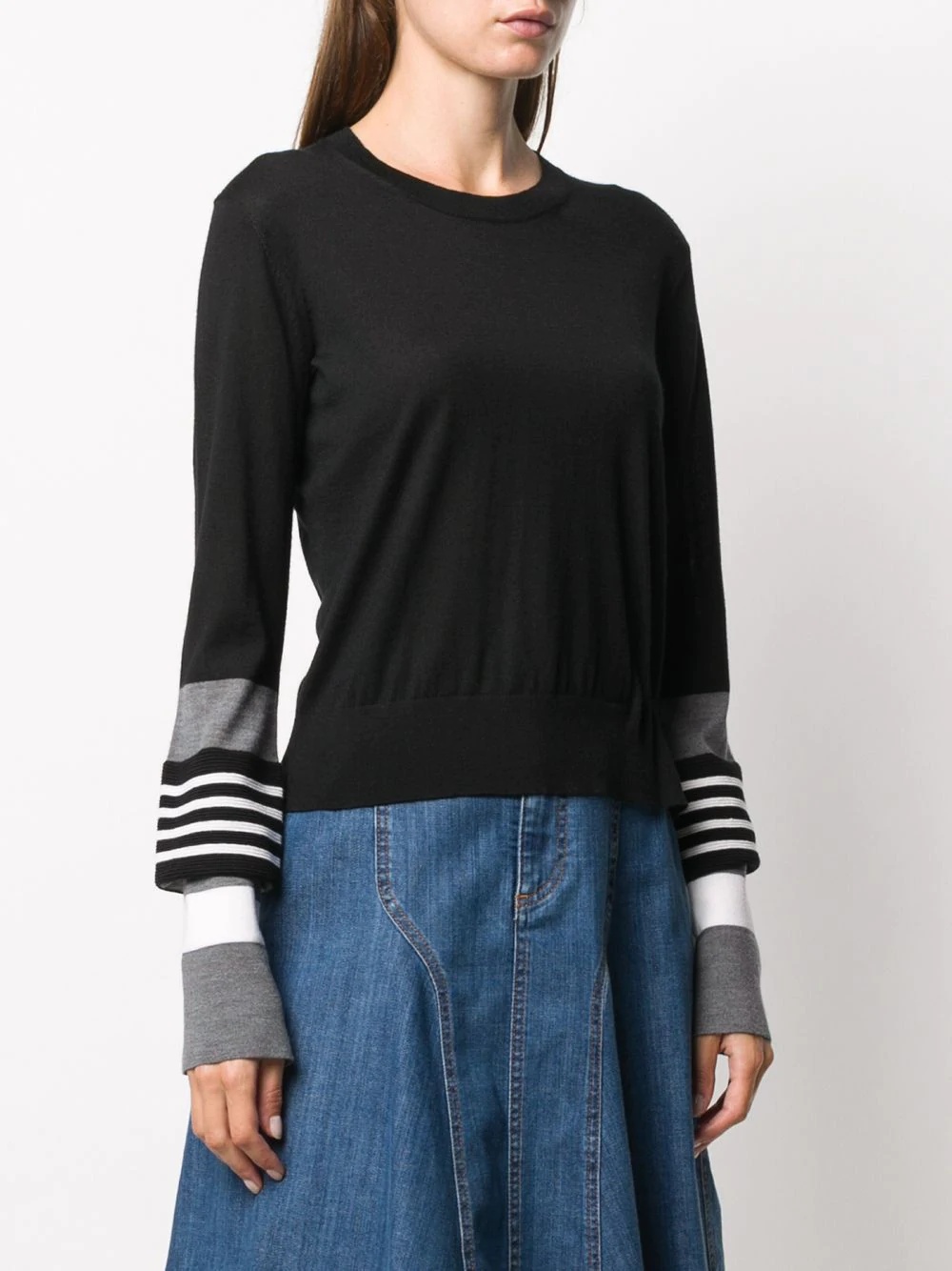 stripe detailing jumper - 3