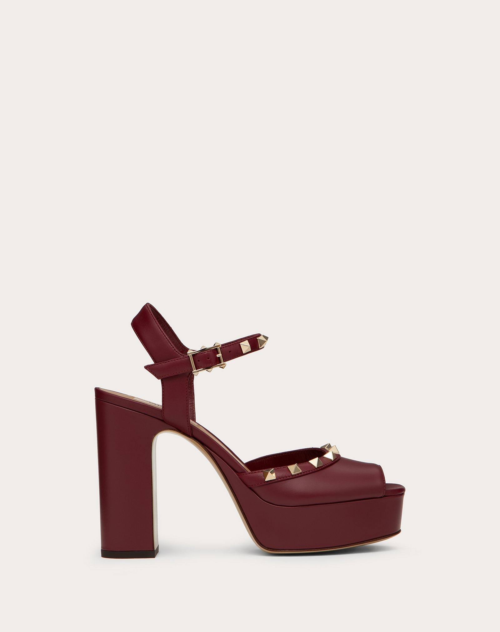 Rockstud Calfskin Platform Sandal 115 mm - 1