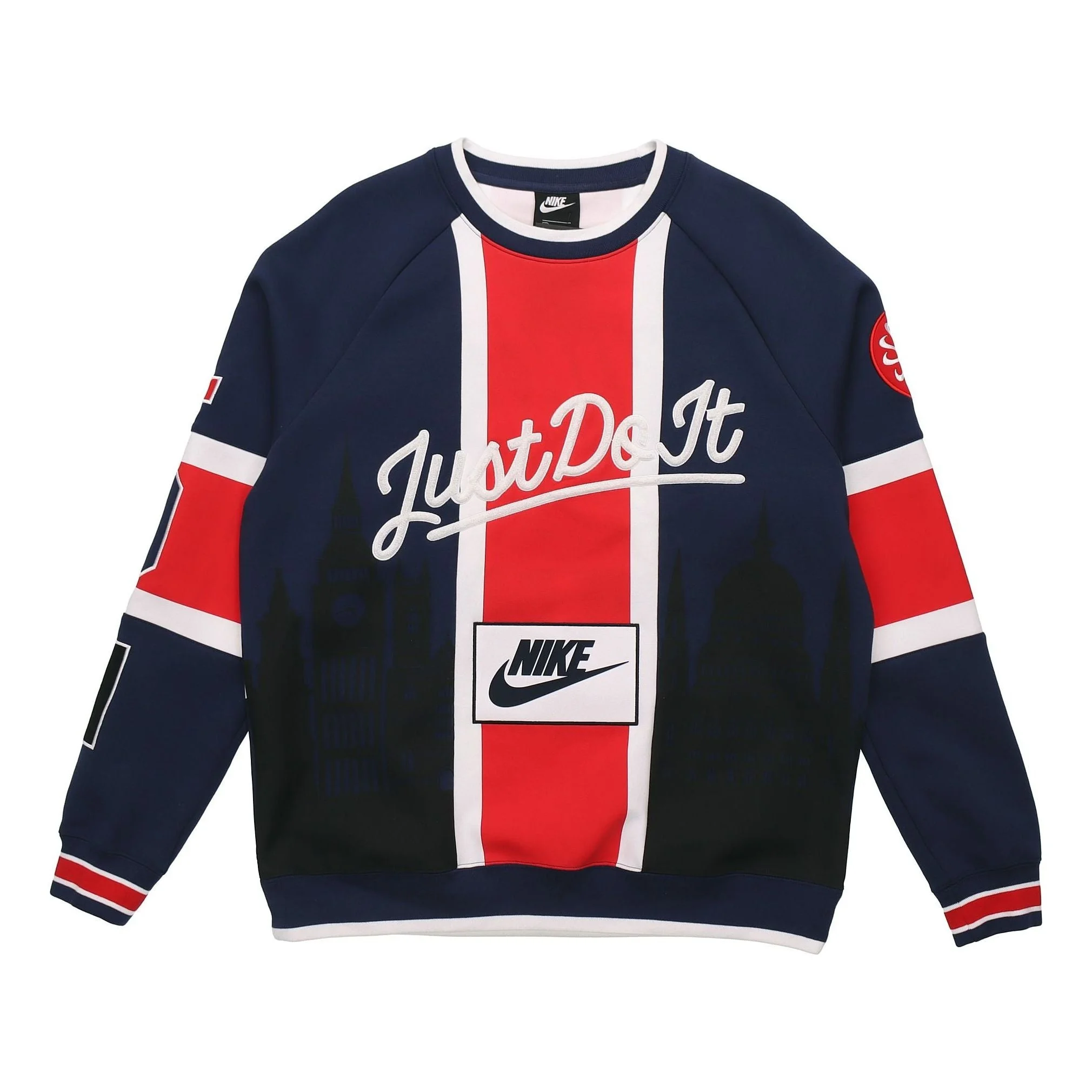 Men's Nike City Limited London Multicolor Splicing Red Blue 'Midnight Navy White University Red' AR1 - 1