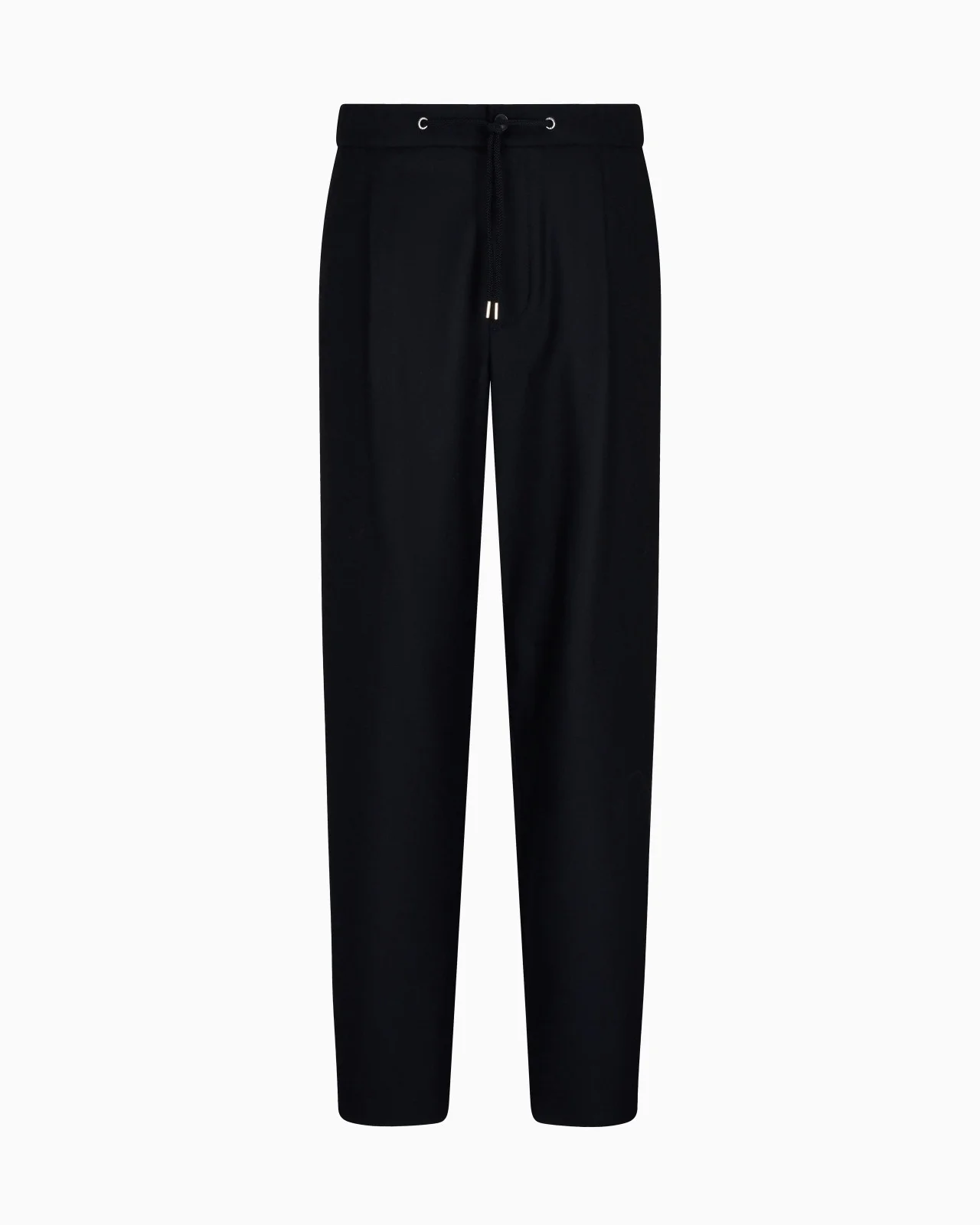 SINGLE-PLEAT CASHMERE DRAP TROUSERS - 1