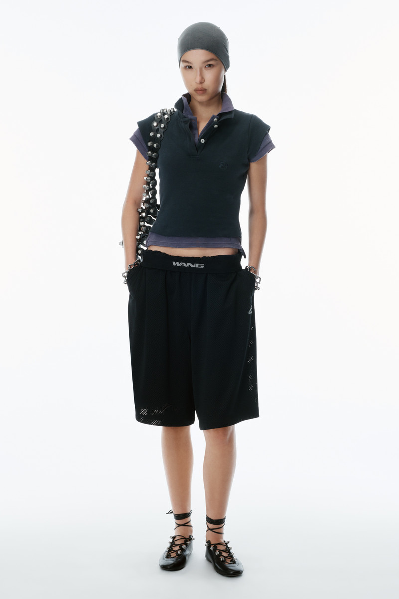 Alexander Wang Layered Shrunken Polo outlook