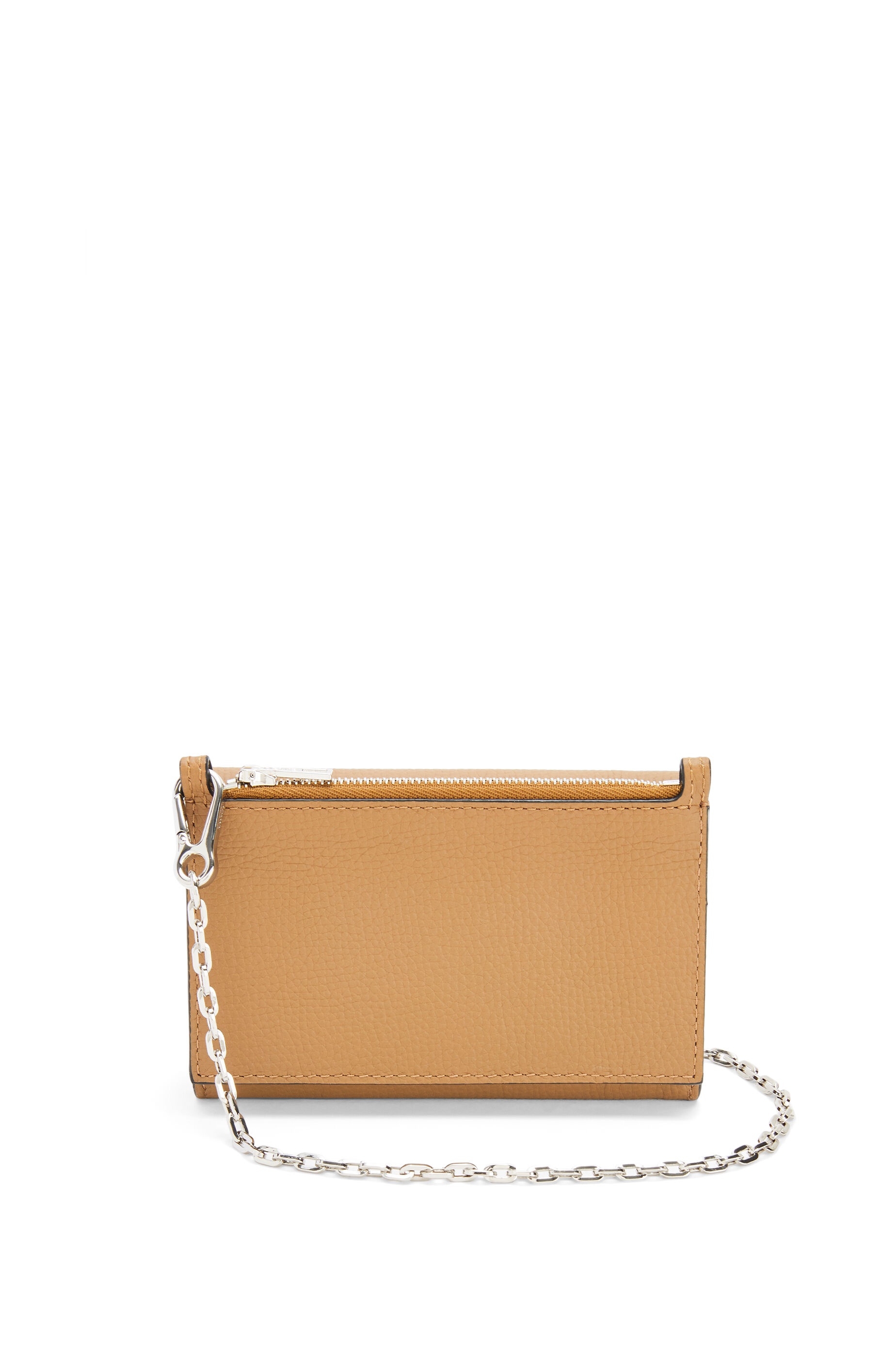 Anagram wallet on chain in pebble grain calfskin - 3