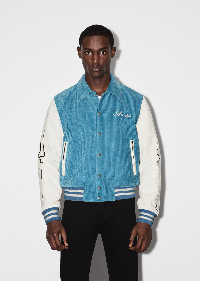 CORDUROY BONES VARSITY JACKET 2