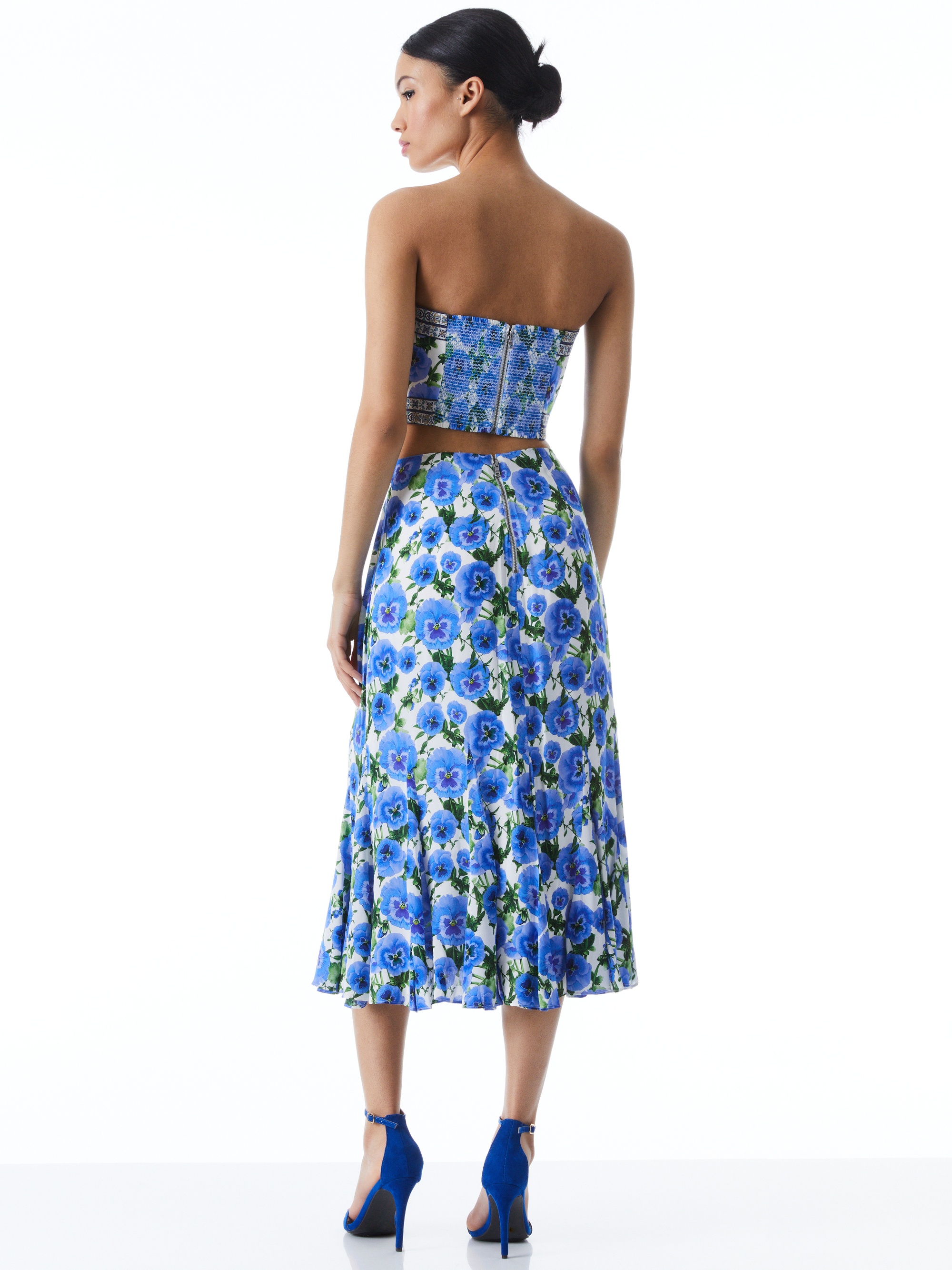 JACQUELINE MIDI GODET SKIRT - 3