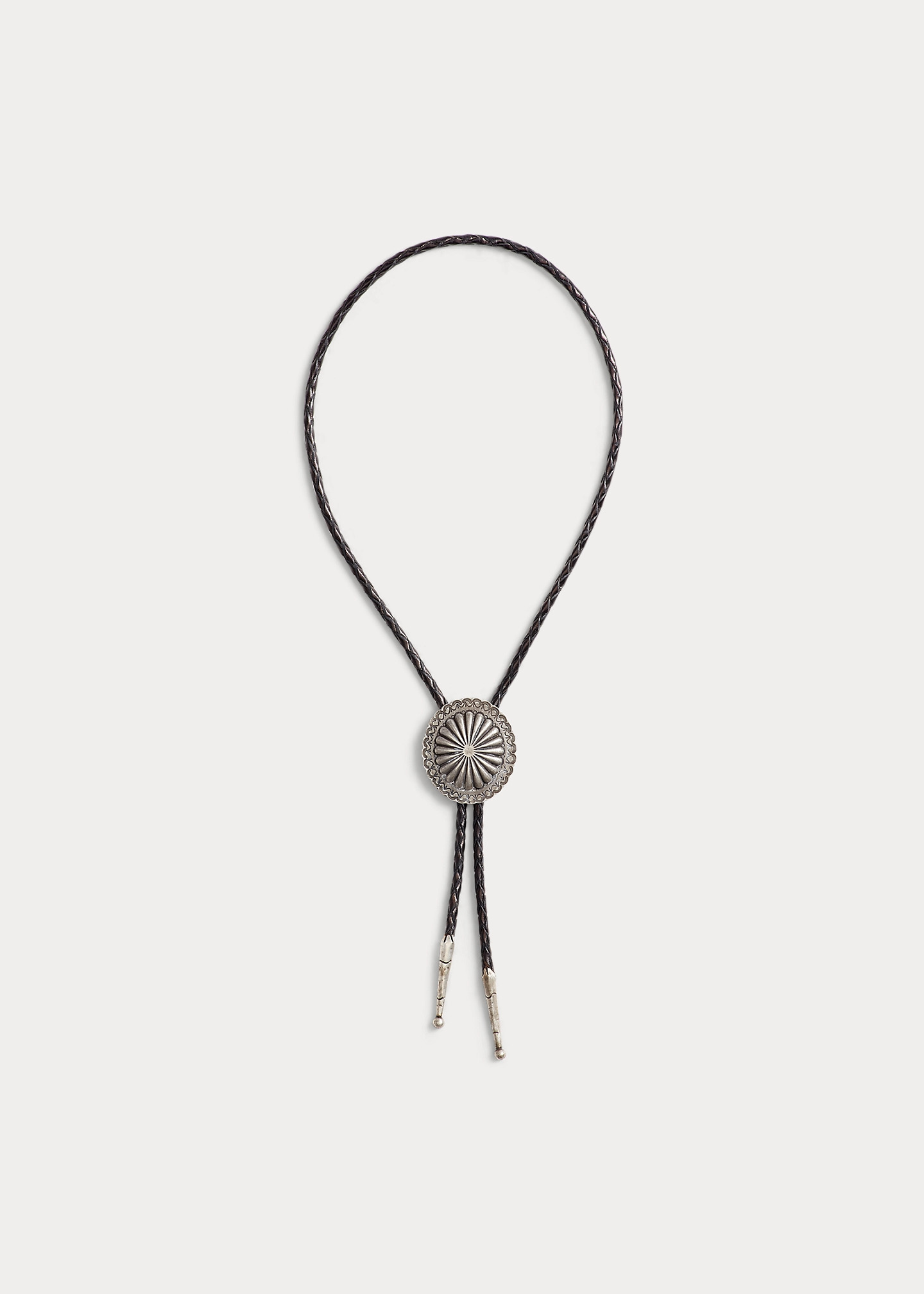 Braided Leather Bolo Tie - 4